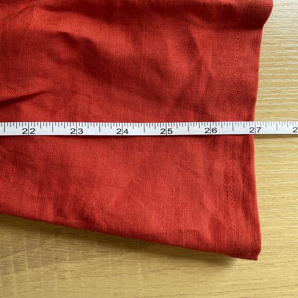 NWT Revolve x Rumer Freya Mini Linen Puff Sleeve Dress Red Size Medium - Picture 6 of 7